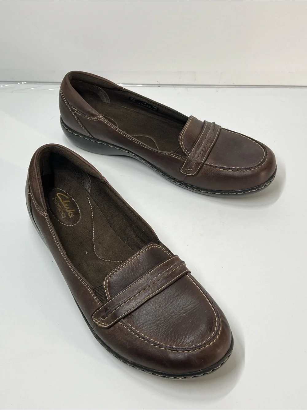 Clarks Women’s Size 11 Brown Slip On Comfort Casual Shoe